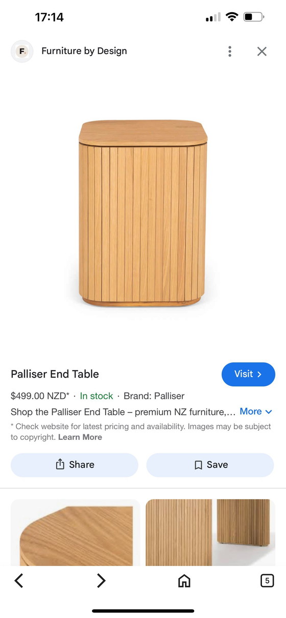 Image 1 of Wooden design side table, high quality new