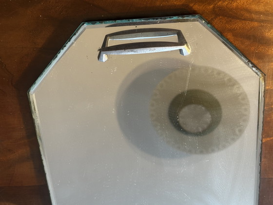 Image 1 of Art Deco Tablett mit abgeschrägtem Spiegel, ca. 1920–1930