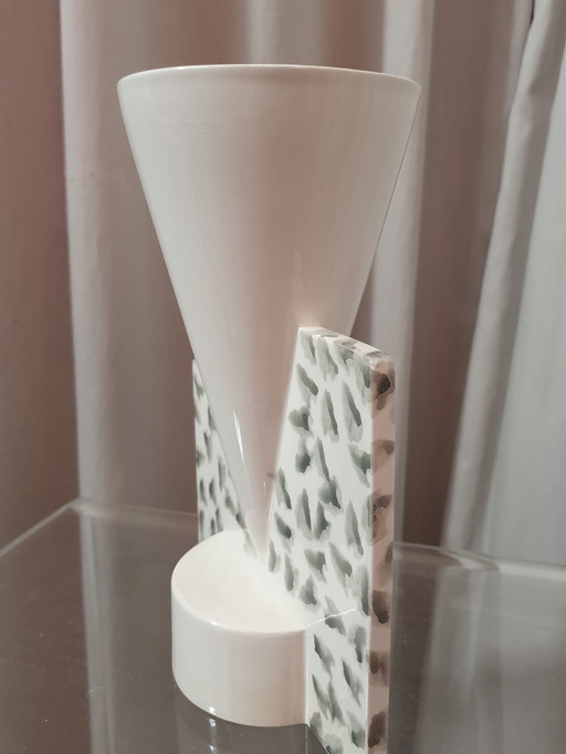 Vase Aldo Cibic per Igea Memphis années 80