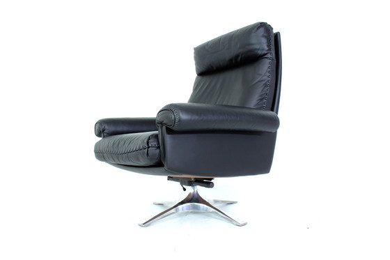 Image 1 of as new ! de Sede DS-31 1st Series Lounge Chair Fauteuil, cuir et aluminium Base rocking Mechanism, fully restored ! LP 7005,- € 