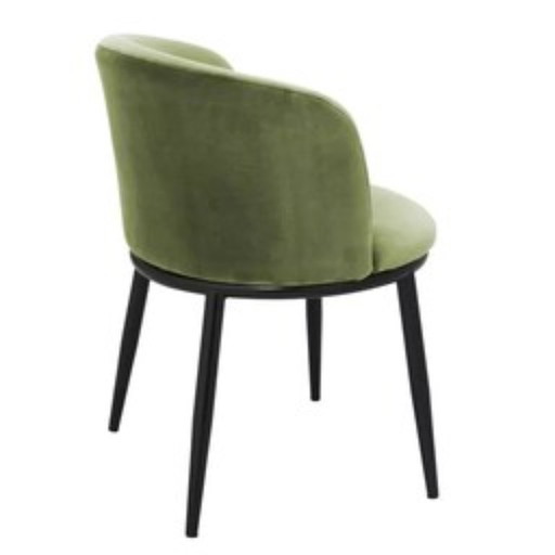 Filmore set van 2 - Cameron light green – Eichholtz, eetkamerstoelen, Metal, Velvet (photo 2 of 5)