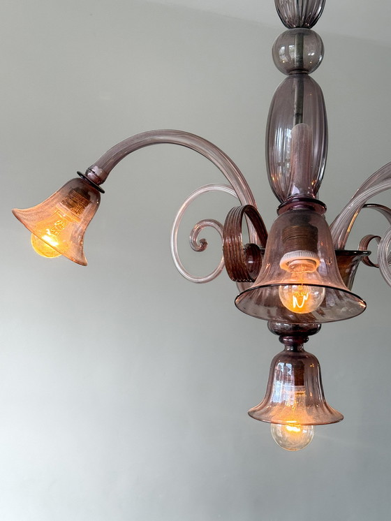 Image 1 of Lampada in vetro di Murano di Vittorio Zecchin