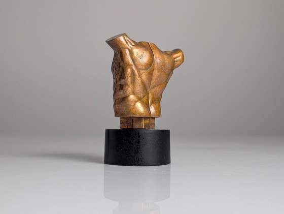Image 1 of Miguel Berrocal "Torso Roca", escultura de bronce, prueba de artista X/X