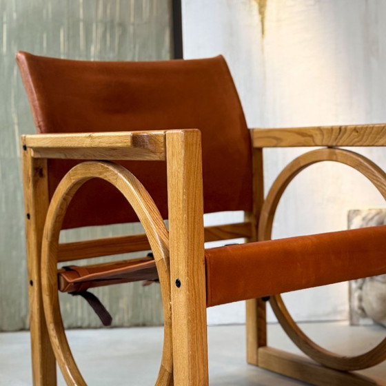 MM5 Lounge Chair, Collective Design by Mobili Mundi, Numbered, 2020 – Armchairs, Leather, Wood (photo 6 of 10)