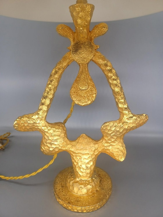 Image 1 of Lampe en bronze martelé Nicolas de Wael Fondica