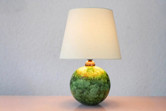 Image 1 of Scandinavian Art Deco table lamp in ceramic by Erik Mornils for Nittsjö, 1930s