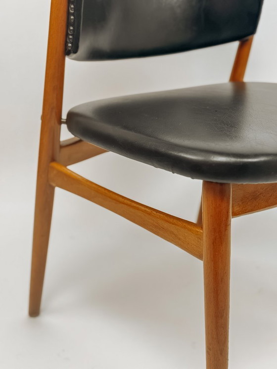 Image 1 of 2x Vintage eetkamerstoelen van Franz Spahn voor Spahn Stadtlohn, jaren 50