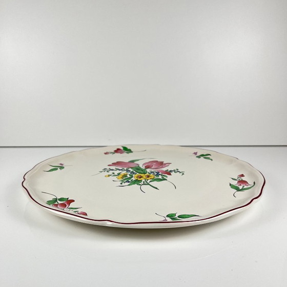 KG Lunéville taartbord, model "Straatlantaarn", tulpmotief – Servies, Ceramic (photo 3 of 7)