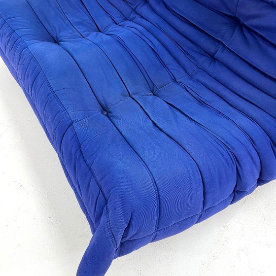 Image 1 of Königsblaues 2-Sitzer-Sofa Togo von Michel Ducaroy für Ligne Roset, 1970er Jahre