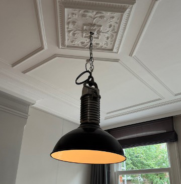 Philips enamel factory lamp XXL black