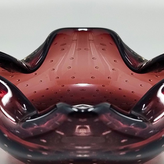 Image 1 of Magnifique cendrier ou vide-poches des années 1960, signé Flavio Poli pour Seguso. Fabriqué en Italie.