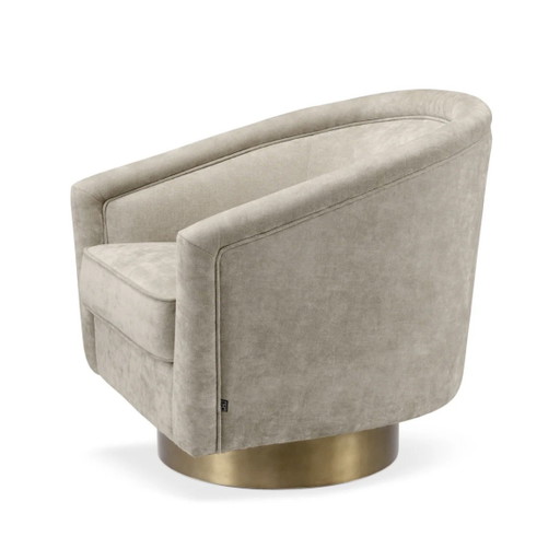 Eichholtz Catene swivel armchair – Clarck Sand