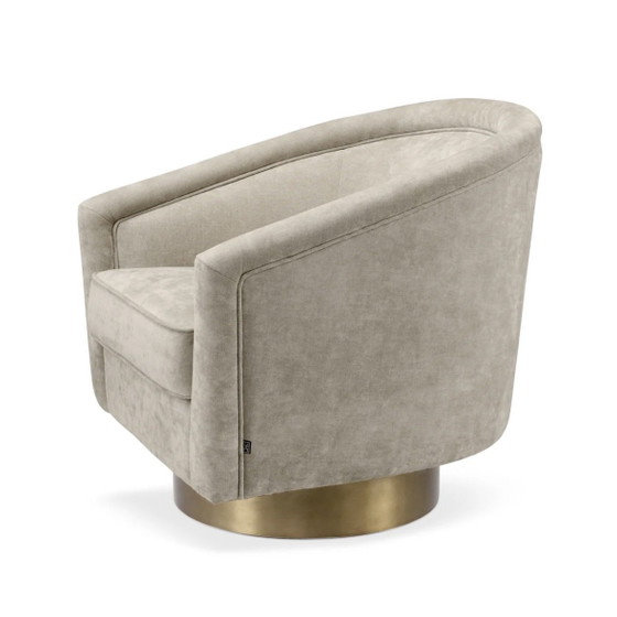 Image 1 of Eichholtz Catene swivel armchair – Clarck Sand