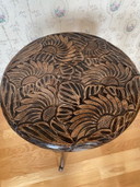 Unique hand-carved wooden plant or side table Bali style
