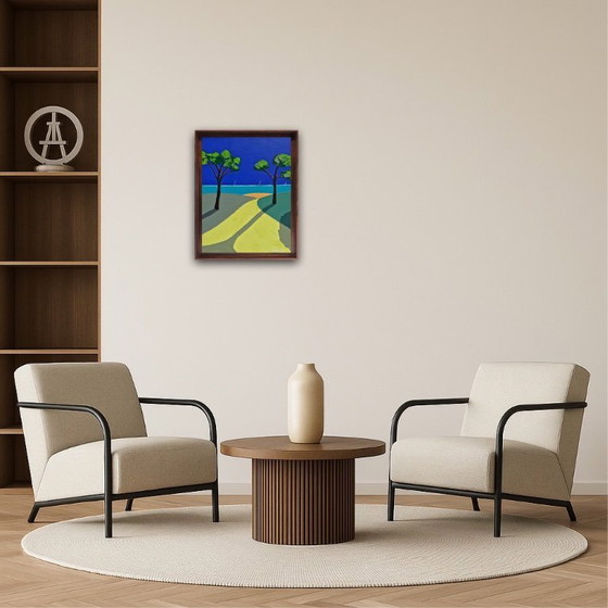 Image 1 of Acrilico su tela, cornice 41x33cm