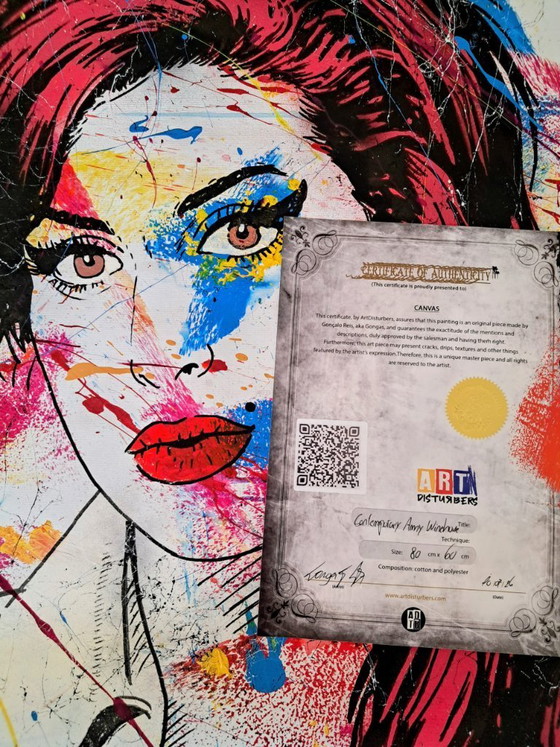 Image 1 of Gongas - Amy Winehouse - Artist canvas