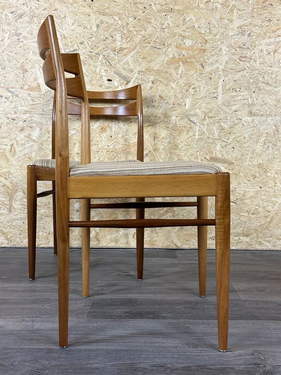 Image 1 of 2x 60s 70s Chair Dining Chair Mid - Century Danish Modern Design
