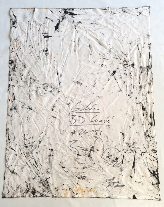 Jürgen Angeler - Golden 3D Cross – Paintings & Drawings, Canvas (photo 10 of 22)