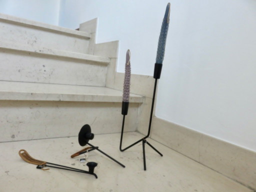 Série De 3 Authentiques Bougeoirs Par Laurids Lonborg, Danemark, Années 60 – kandelaars en kaarsen, Metal