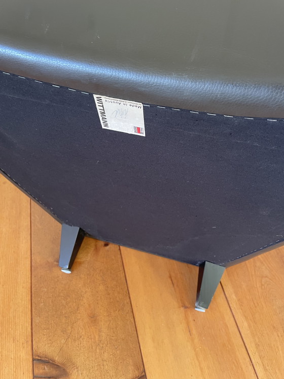 Image 1 of Fauteuil en cuir Wittmann Senta, marron foncé