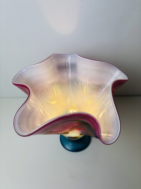 Image 1 of Design Murano style blown table lamp