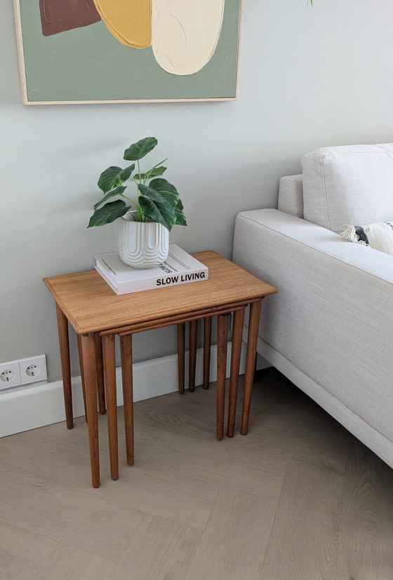 Image 1 of Vintage teak, Scandinavian nesting tables