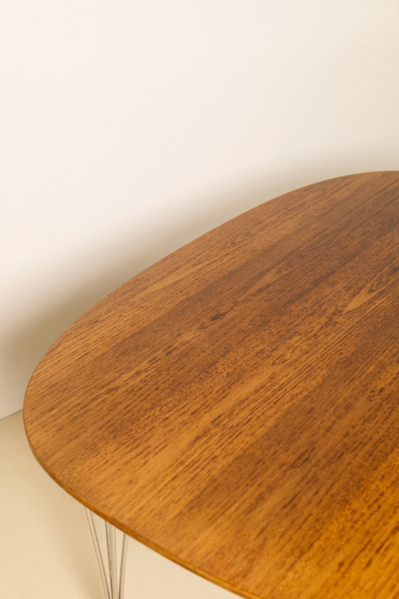 Image 1 of Piet Hein & Bruno Mathsson Superellipse Dining Table, 1970's, Fritz Hansen