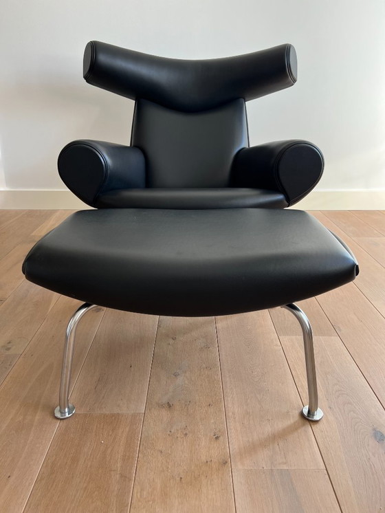 Image 1 of Ox Chair + Ottoman by Hans J. Wegner I Erik Jørgensen