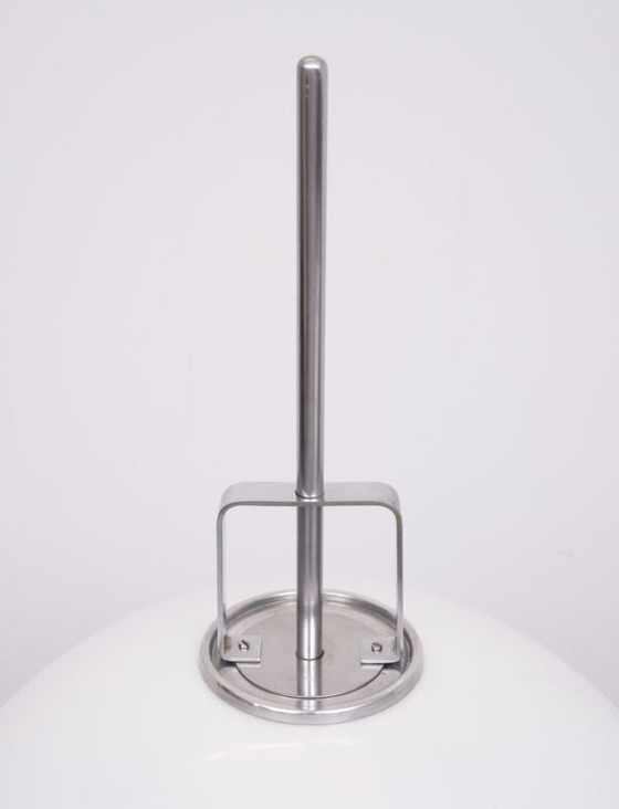 Vloerlamp "Lucerna" van verchroomd staal, ontworpen door Harvey Guzzini voor Meblo in de jaren 60. (photo 29 of 40)