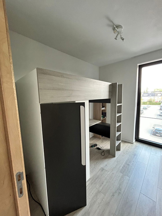 Image 1 of Loft bed with integrated wardrobe and desk