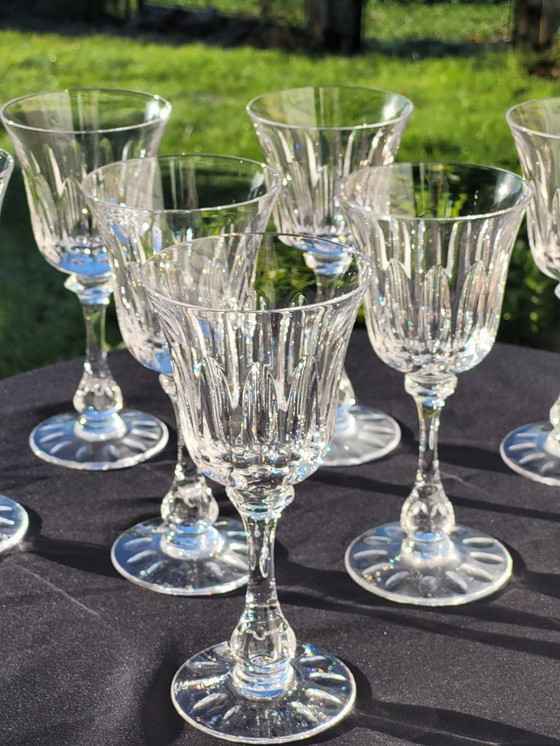 Image 1 of 8 bicchieri di cristallo con stelo di Sèvres