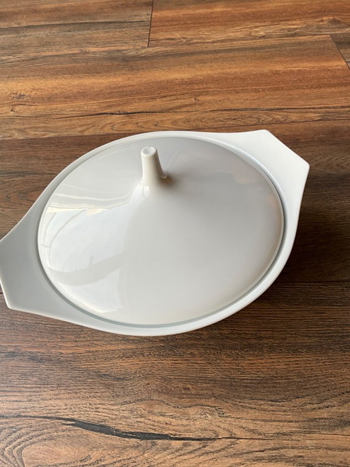 Ciotola con coperchio Rosenthal Berlin in porcellana bianca