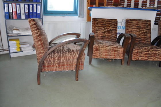 Set of Art Deco Armchairs, 1920s (photo 3 of 7)