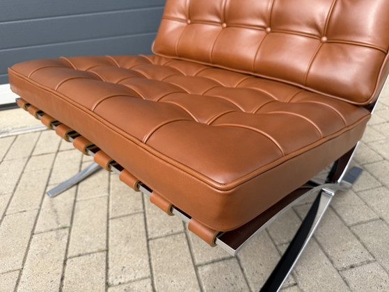 Knoll Barcelona Relax Sessel Mies Van Der Rohe Cognac Venezia Leder In Neuwertigem Zustand!! – Leather (photo 8 of 14)