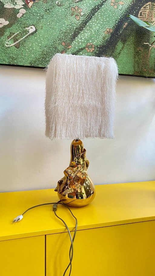 Unieke golden pear-leaf lamp