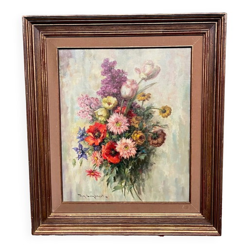 A. Lombaert. Painting "Bouquet". – schilderijen tekeningen, Canvas