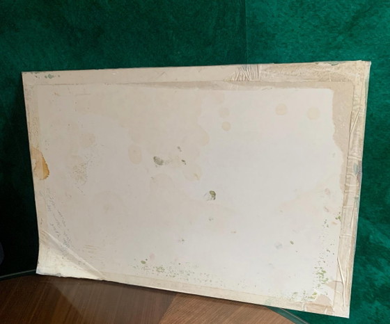 Abstract Painting - Cosmic - Unique Japanese-Inspired Lacquer Work, Signed « Mestre » 84 - 60x40 cm (photo 26 of 27)