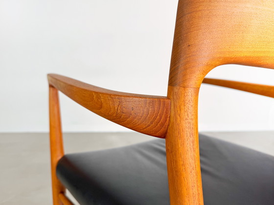 Image 1 of Original Niels Otto Moller chaise à accoudoirs modèle 56 Midcentury