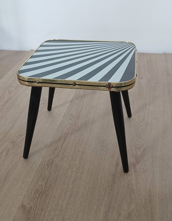 Table d'appoint des années 1950 – PGH Akti Klingenthal ., Tables d'appoint, Metal, Plastic (photo 3 of 8)