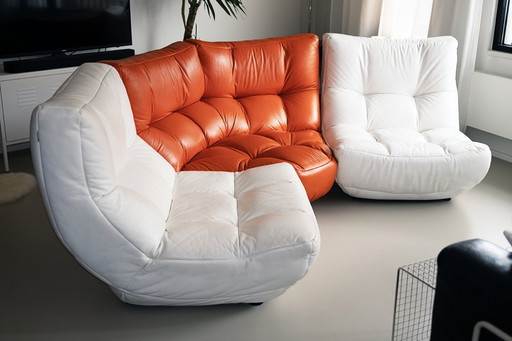 Sofá modular de cuero Silhouette – Chateau d'Ax