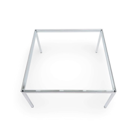 Knoll Vintage Coffee Table Glass Chrome 70s square 75x75 (photo 2 of 6)