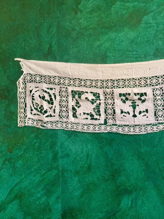 Antique Lace Frieze, Cut Stitch, Exceptional Bestiary 18th/19th Century – Wall decoration, Other (photo 11 of 15)