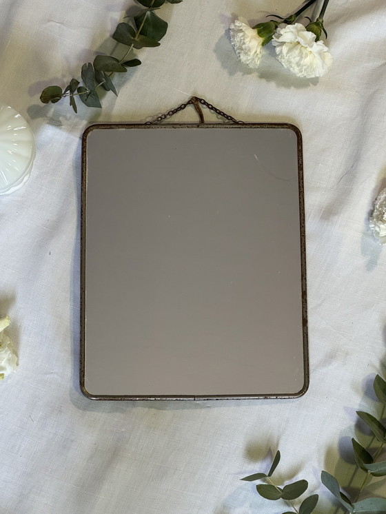 Image 1 of Miroir barbier vintage 