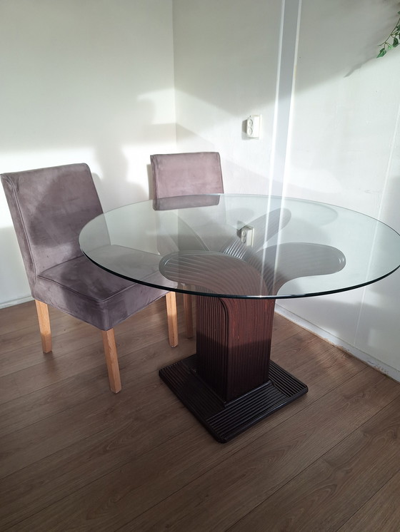 Image 1 of Tavolo di design in rattan Vivai del Sud - anni '70