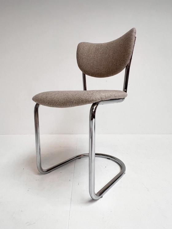 Image 1 of Juego de 4 sillas De Wit con estructura tubular retapizadas, años 60