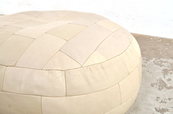 Image 1 of Pouf patchwork in pelle vintage XL anni &#39;60/&#39;70