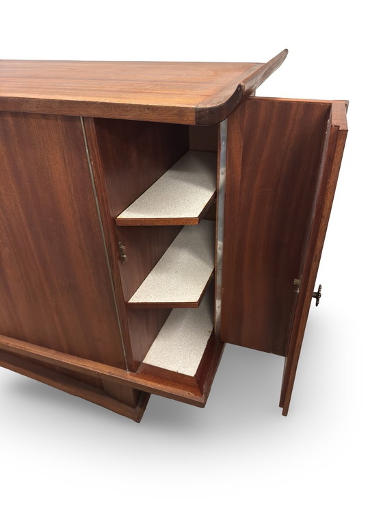 Image 1 of Vintage wooden sideboard with special details, 1950s