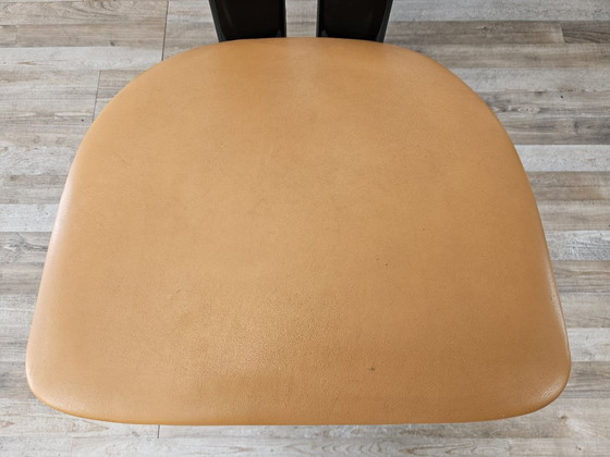 Set aus 6 Pierre Cardin Stühlen aus schwarz lackiertem Holz, 1970 – Esszimmerstühle, Wood (photo 10 of 20)