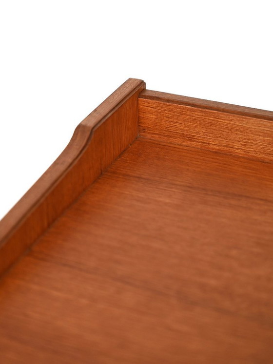 Image 1 of Scandinavisch teakhouten nachtkastje, jaren 1950