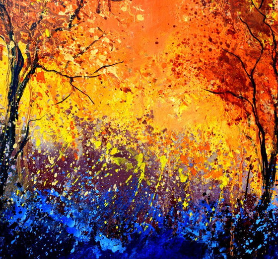 Autumnal Sunset – P. Ledent, Peintures et dessins, Canvas (photo 3 of 5)